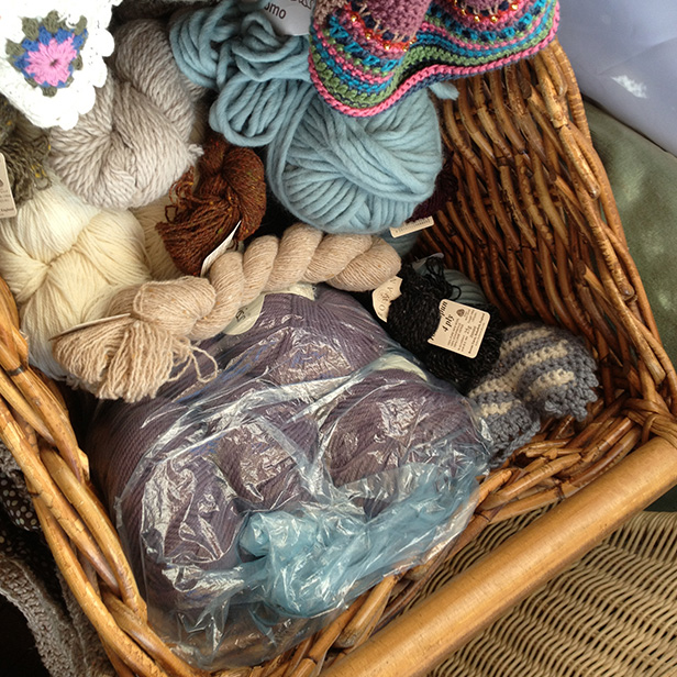 Basket of wool